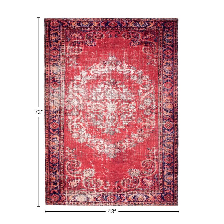 Bungalow Rose Sparx Washable Indoor Area Rug, 4x6 Wayfair Canada